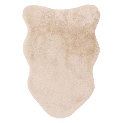 Hochflor-Teppich KAYOOM "Cosy Sheepskin 525", beige, B:60cm H:25mm L:90cm, Polyester, Teppiche, Fell Kannichen Haptik, weich kuschelig