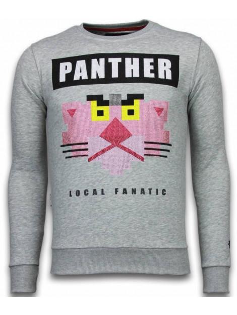 Local Fanatic Panther rhinestone sweater
