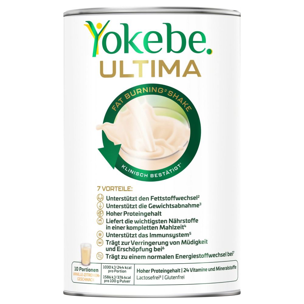 Yokebe Ultima Fat Burning Shake NF Pulver 400 g
