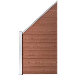vidaXL, Gartenzaun, Padonilla (1 abgeschrägtes Element)