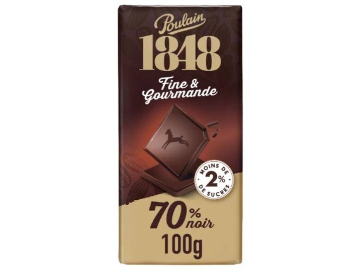 POULAIN tablette fine noir 70 100g