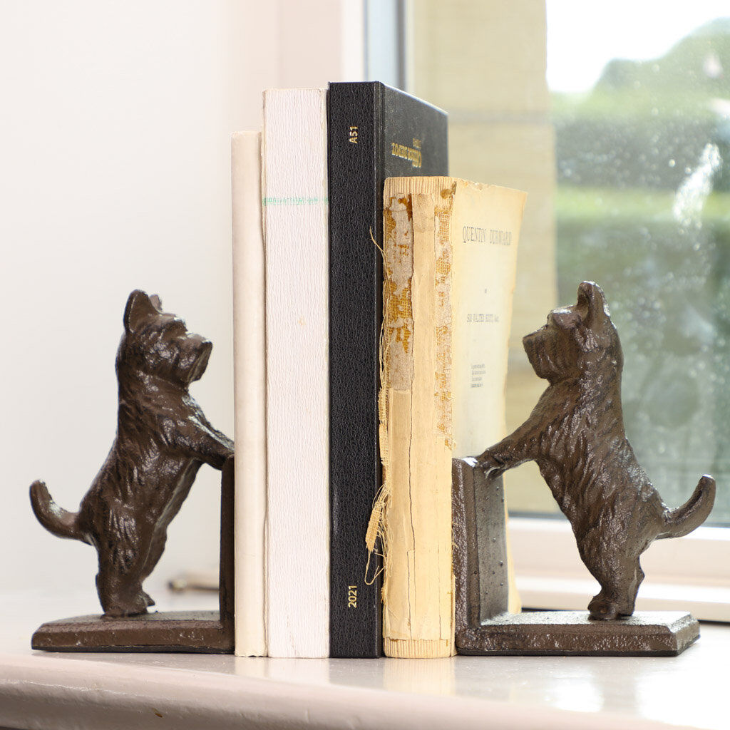 Rosalind Wheeler Metal Bookends Brown 15cm H X 14cm W X 9cm D