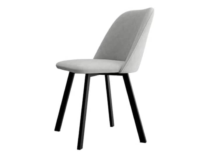 Mirjan24 Esszimmerstuhl K109 (Schwarz/Uttario 2973) Stuhl mit Velvetstoff, pulverbeschichteten Metallbeinen, maximale Belastbarkeit: 150 kg, B/H/T: 47/80/58 cm