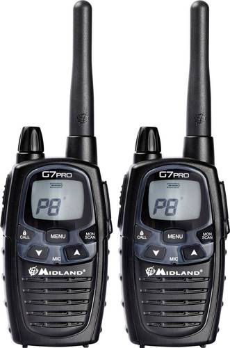 Midland G7 Pro Twin C1090.13 PMR/LPD-Handfunkgerät 2er Set