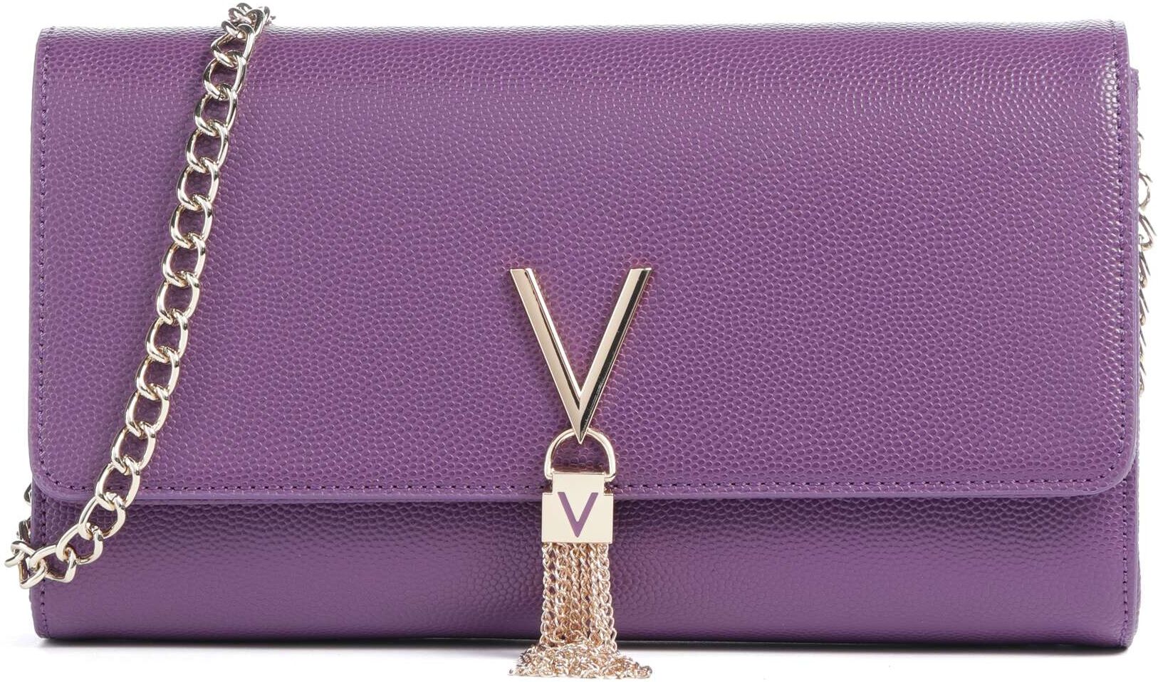 Valentino Bags Divina Umhängetasche aus Leder, lila