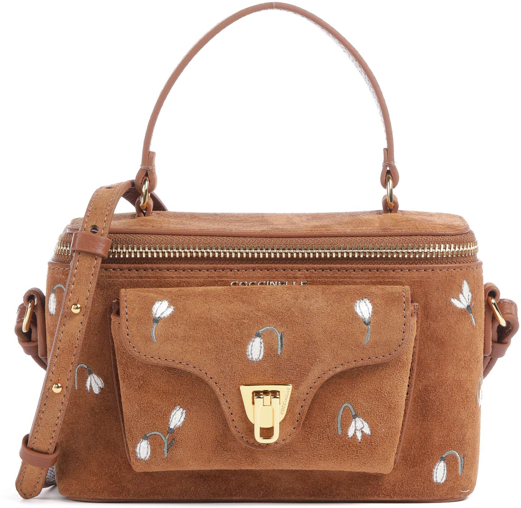 Coccinelle Beat Generation Umhängetasche aus Leder, braun