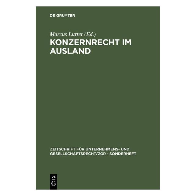 De Gruyter Konzernrecht im Ausland (67709861)