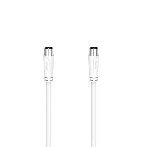 Hama 00205045 Antennen-Kabel, Koax-Stecker - Koax-Kupplung, 1,5 m, 90 dB