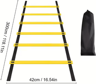 Inspire Essentials SpeedFlex Agility Ladder Training Set For Speed And Coordination 3m