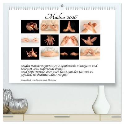 Mudras / 2026 (hochwertiger Premium Wandkalender 2026 DIN A2 quer), Kunstdruck in Hochglanz