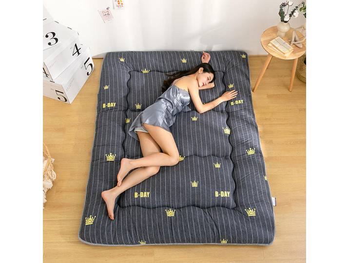 Matelas Tatami Épais de Style Japonais, Coussin Doux Pliable, Tapis de Sol Paresseux pour la Maison, Coussin de Couchage pour Chambre à Coucher