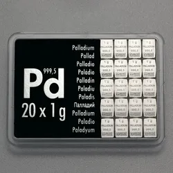 Palladiumtafel (20x 1g Feinpalladium) "CombiBar"