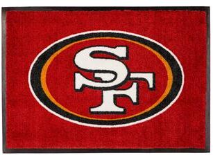 Evergreen Nylon Indoor/Outdoor Entryway Door Mat, San Francisco 49ers