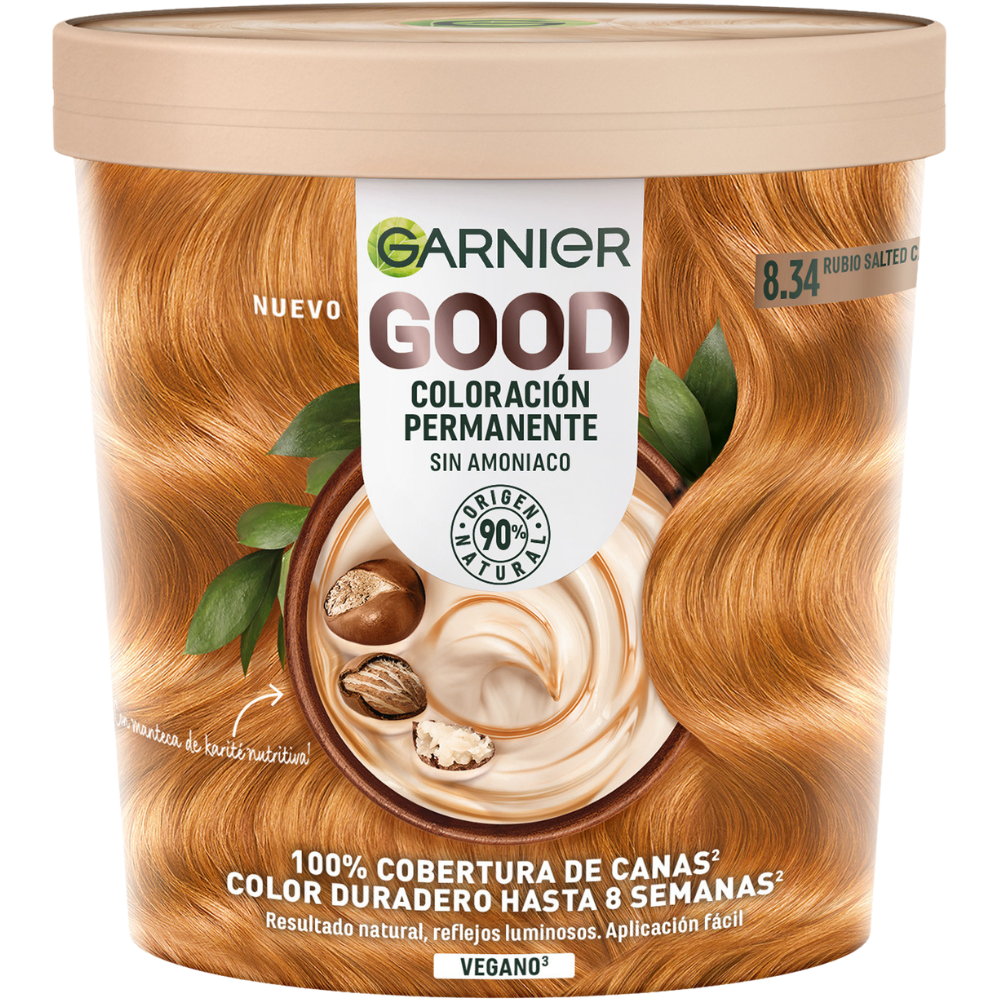 Garnier Good Ammonia-Free Permanent Hair Color 160mL 8.34 Salted Caramel Blonde