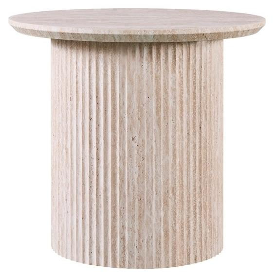 Meublorama Salontafel VAGOS - Licht eiken - Ronde salontafel - MDF