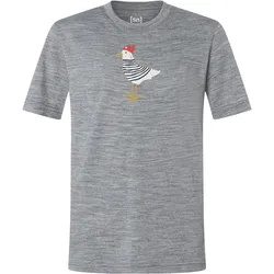 Super Natural, Unisex, Sportshirt, K Johnny Tee (152), Grau, Mehrfarbig, 152