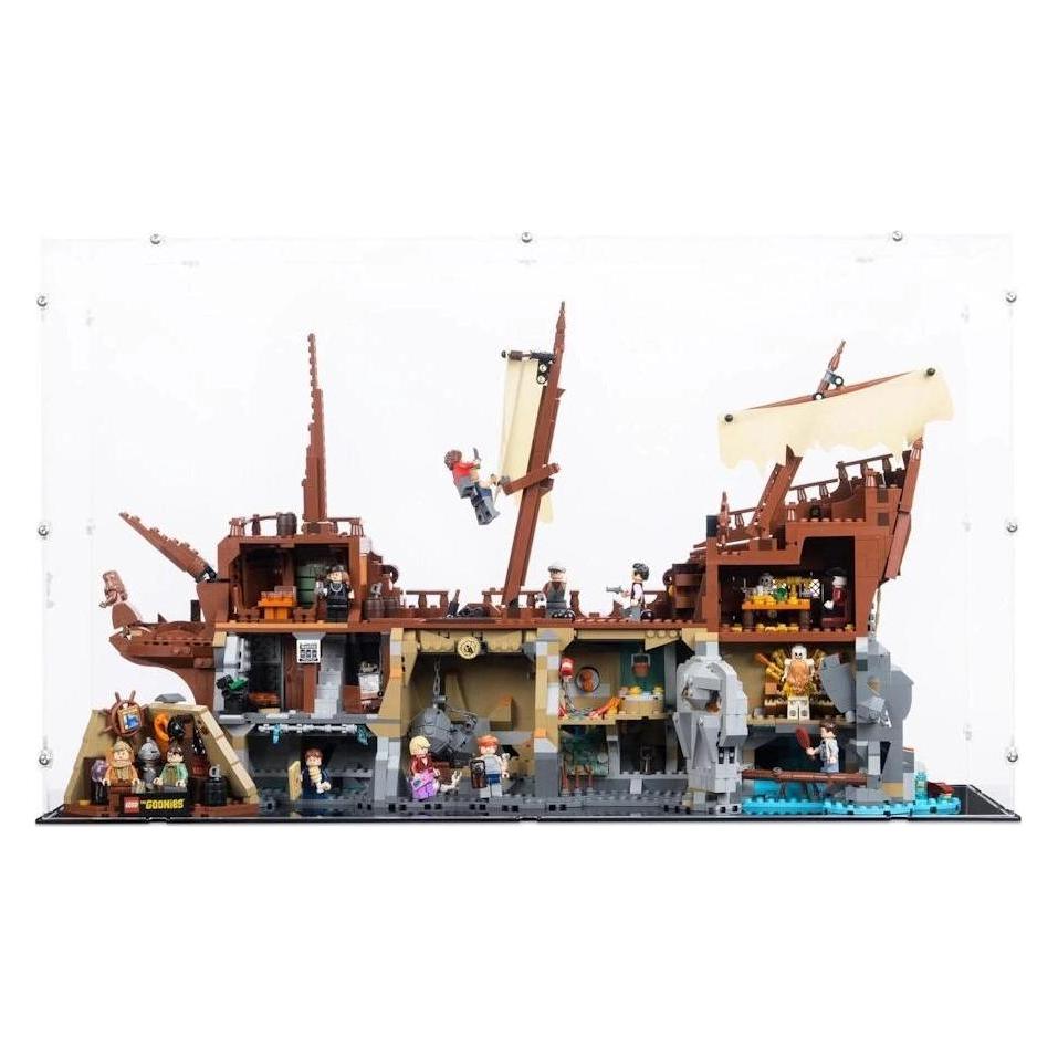 iDisplayit Acryl-Display für LEGO 21363 Die Goonies (Mit schwarzem Boden) (EC652139NS-BLK)