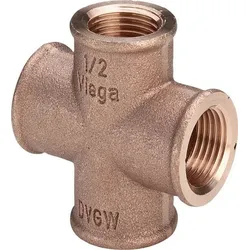 Rotguss-Kreuz-Stück 3180 1" DVGW