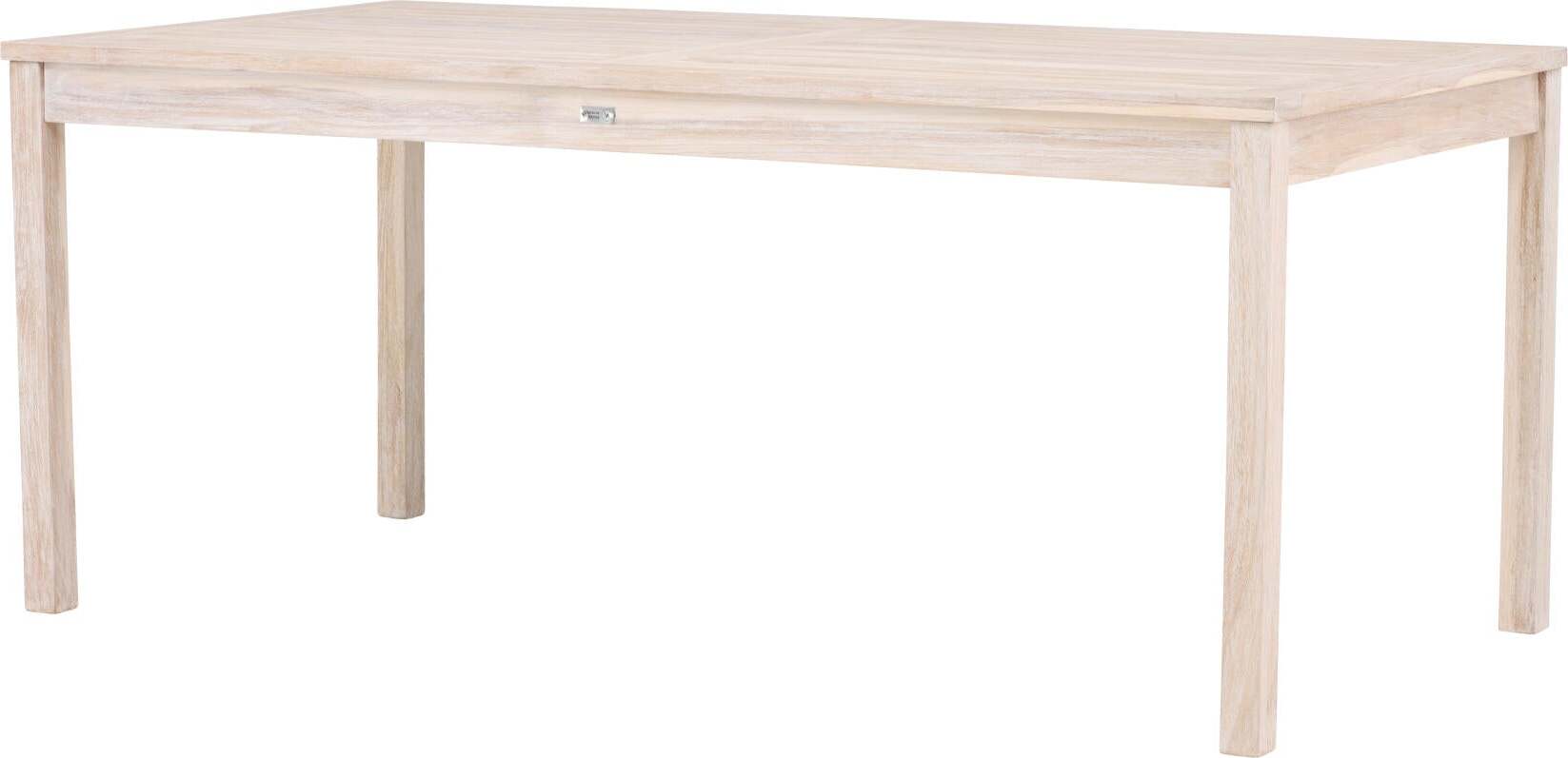 FURNLUX Esstisch Kenia Beige 90cm / Hauptfarbe: Beige / Abmessungen: 90 x 180 x 75 cm