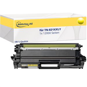 kompatibel für Brother TN-821XXLY, 12000 Seiten, gelb