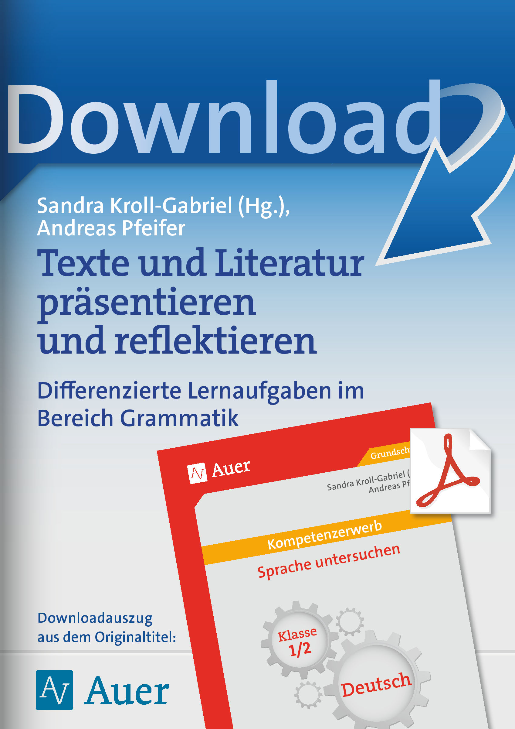 Auer Verlag Texte und Literatur präsentieren und reflektieren