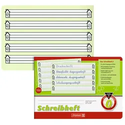 BRUNNEN Schreiblernheft Lineatur 0 liniert DIN A5 quer