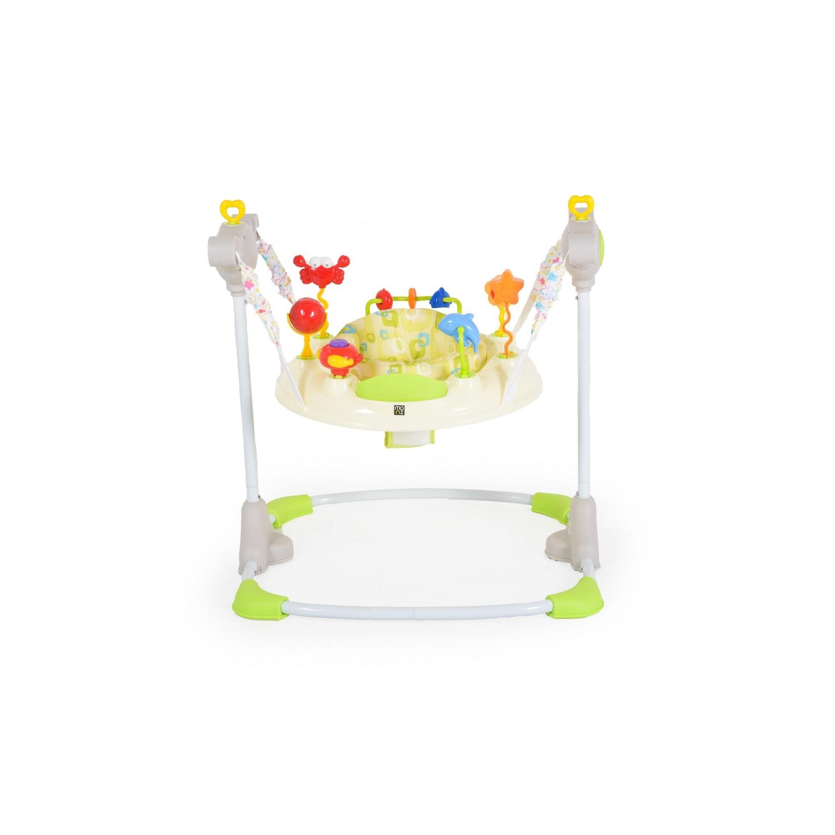 Hopser Vista mit Spielcenter, Musik, Licht, MP3-Anschluss, Höhe einstellbar beige/gelb