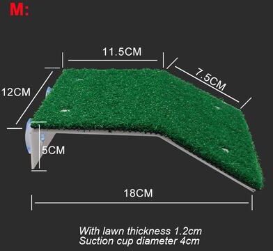 Inspired Living Turtle Grass Basking Platform With Suction Cups Floating Turtle Dock Ramp For Turtle Tanks m