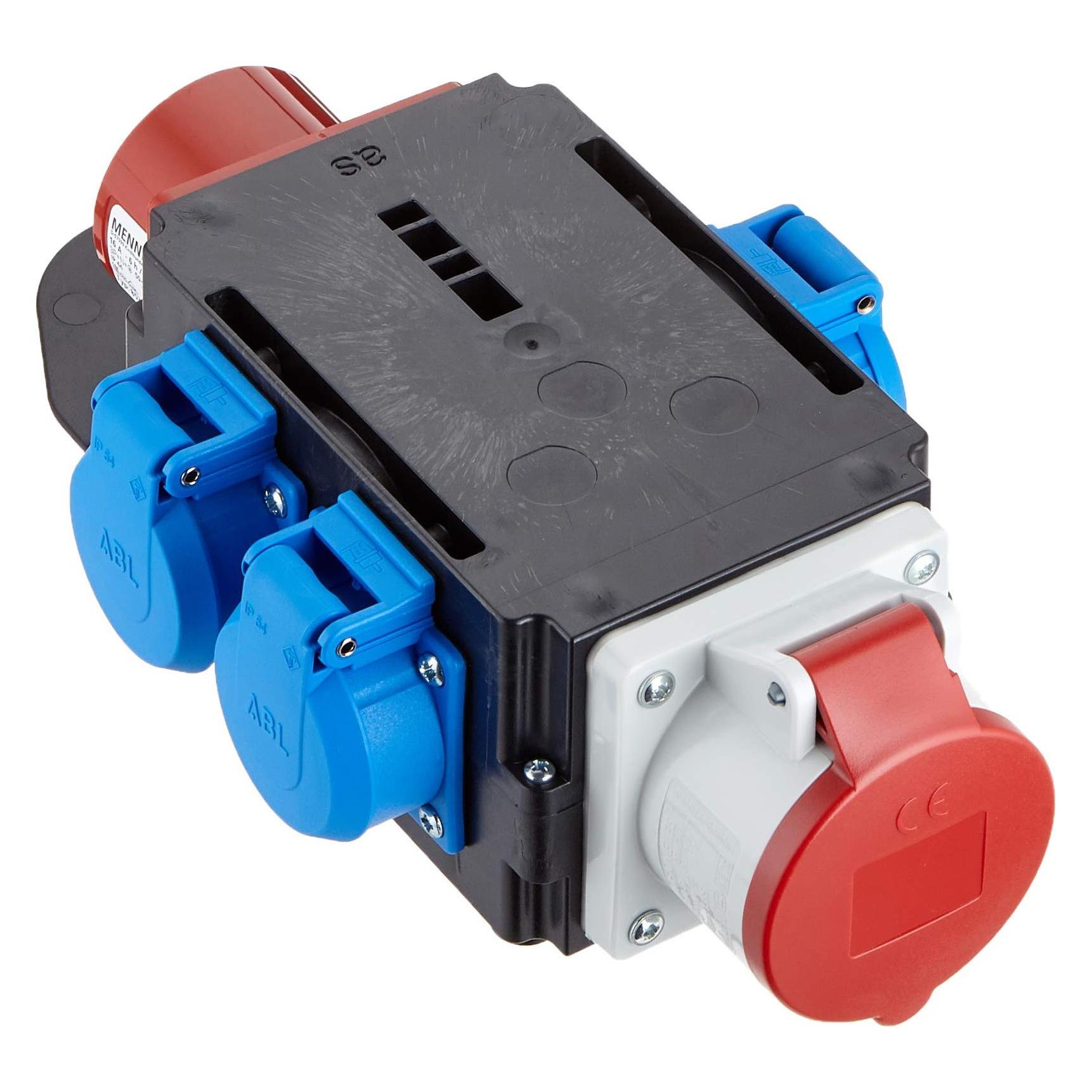 Bachmann CEE adapter 16A 400V 1x16A5p400V 1 earthing contact (CEE 16/5, IEC 60309) (349.029)