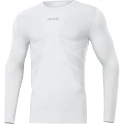 JAKO Comfort 2.0 Longsleeve - Kinder Funktions-Unterhemd Langarm weiß - XXS