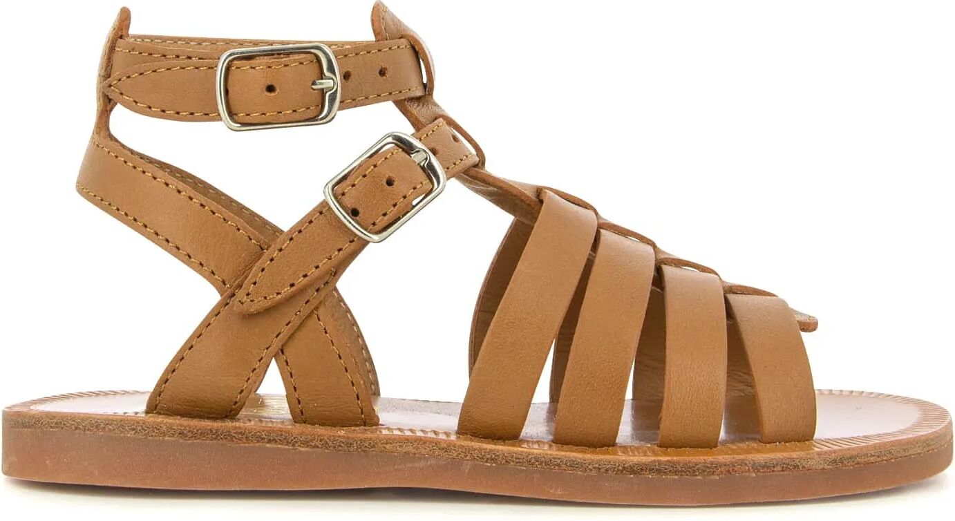 Pom d'Api Sandales Plagette Gladiator Camel 31