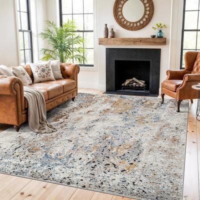 World Rug Gallery Muted Multi-Tonal Abstract Area Rug