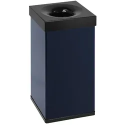 Papierkorb Carro Flame 55 L Blau-Schwarz feuerlöschend, selbstlöschend