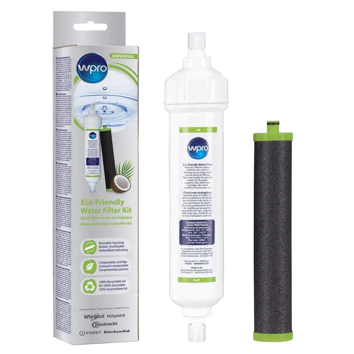 Wpro Eco waterfilterset EFK001