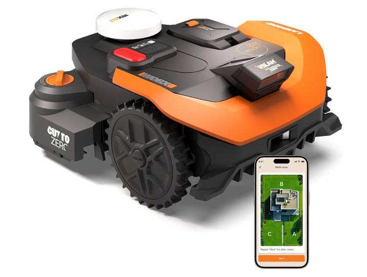 Robot tondeuse connecté WORX VISION CLOUD2 WR318 1800m²