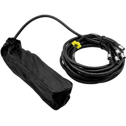Omnitronic Multicore Stagebox MUS-810 8IN 10m (10 m, XLR Kabel), Audiokabel