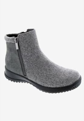 Women's Drew Kool Bootie by Drew in Grey Suede Flannel (Size 8 1/2 N)