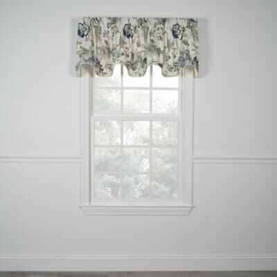 Brissac Lined Scallop Valance by Brissac in Blue