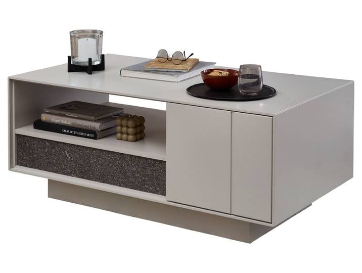 Wohn-Concept Como Couchtisch Holzwerkstoff/Granit Steinfurnier
