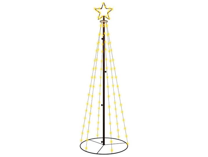 vidaXL Weihnachtsbaum Kegelform Warmweiss 108 Leds 70/180 Cm, Weiß, Metall, 180 cm, Dekoration, Weihnachtsdekoration, Christbäume & Zubehör