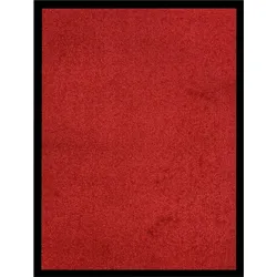 Décoshop26 - Eingangsmatte 40 x 60 cm rotes Vinyl rutschfeste Unterseite DEC040658
