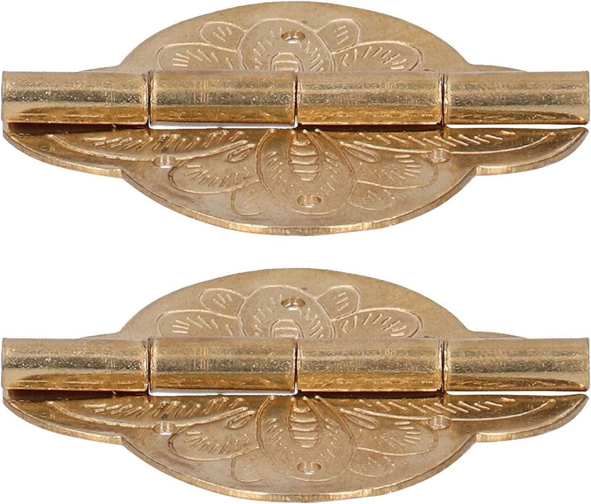 Antiek Messing Scharnier voor Kastdeuren, 5 x 3,9 cm