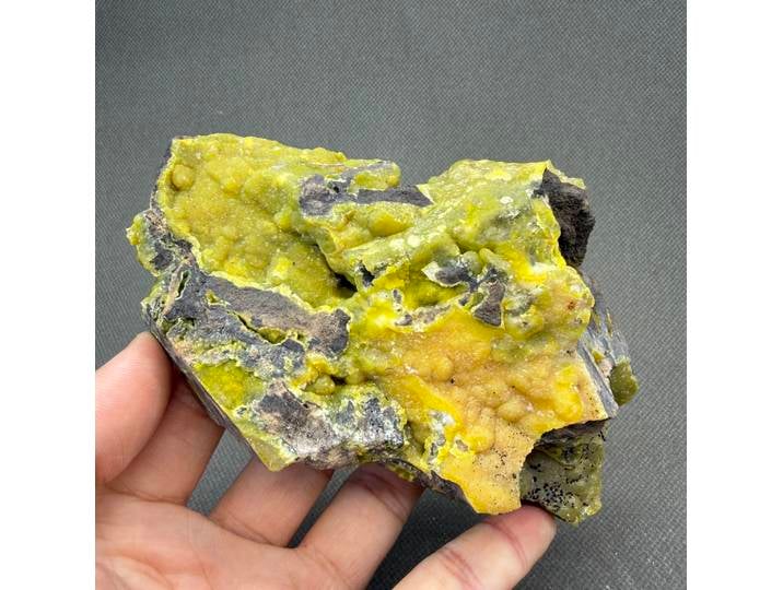 GRAND! Spécimens minéraux de smithsonite jaune naturelle de 565 g + cristaux de quartz et pierres de guérison, pierres précieuses