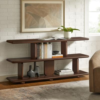 Lyle Sculptural 2-Tier Bookshelf by Modway