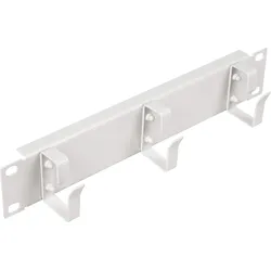 EQUIP EZMR-10-G - 10" Kabelmanagement Panel, 3 Bügel, 1 HE, grau