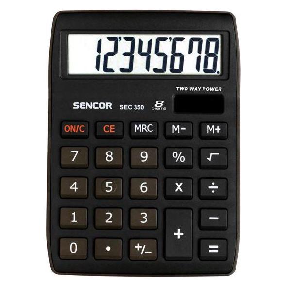 Sencor SEC 350 calculator (Batteriebetrieb, Solarenergie) (SEC 350)