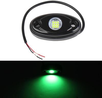 Inspired Deals Universal 9 LED Car Underglow Light Kit, Waterproof Car Chassis Lights For Ambient Vehicle Styling green Light