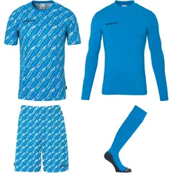 Uhlsport Progressive Torwart Set cyan/weiß M