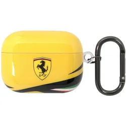 Ferrari Cover für Airpods 3 Anti-Schock Silikon (Kopfhörer Hülle), Kopfhörertasche + Schutzhülle, Gelb