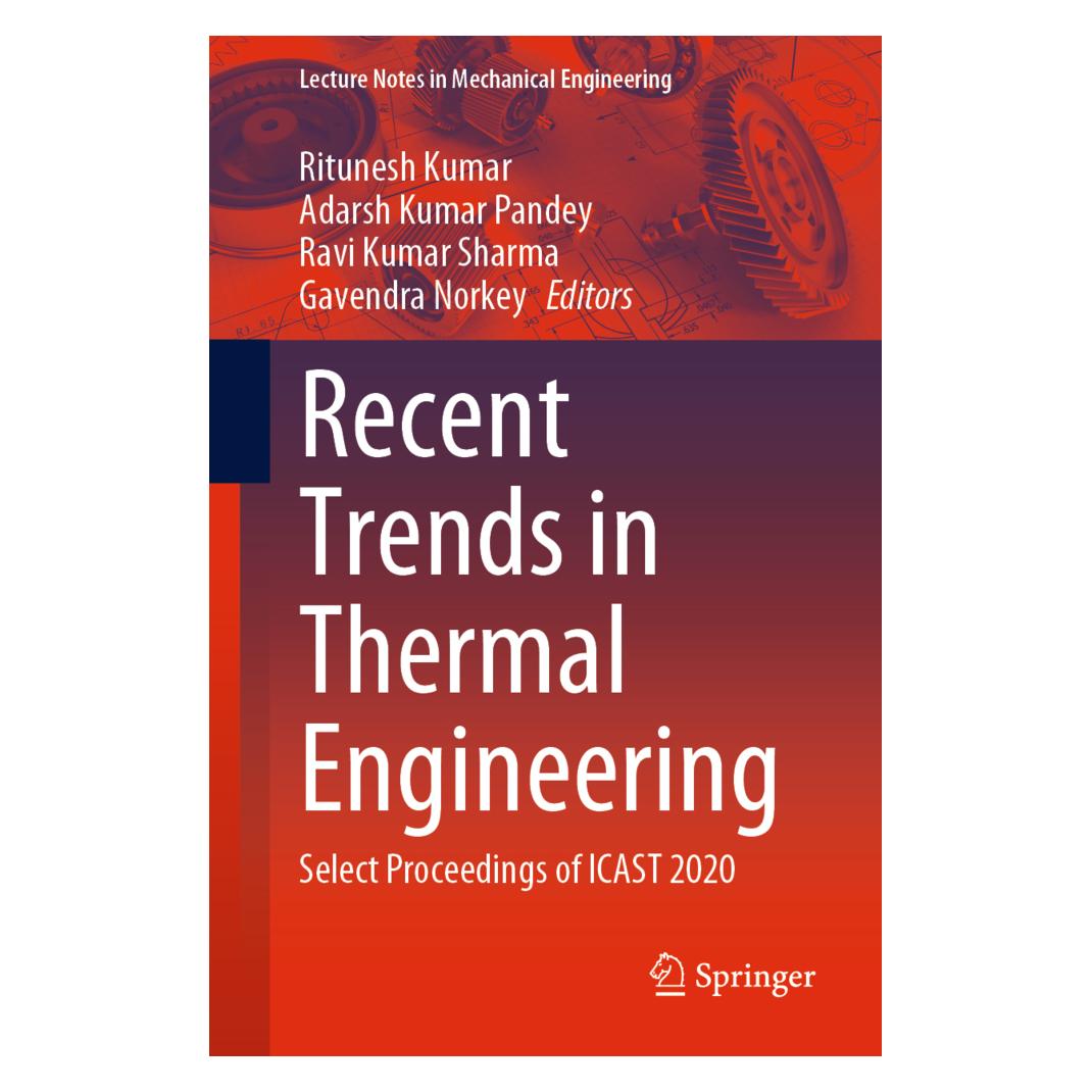 Springer Recent Trends in Thermal Engineering (Englisch, Softcover, Adarsh Kumar Pandey, Gavendra Norkey, Ravi Kumar Sharma, Ritunesh Kumar) (56196150)